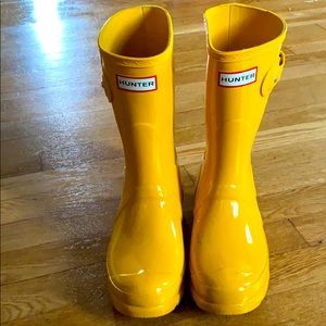 HUNTER YELLOW RAINBOOTS